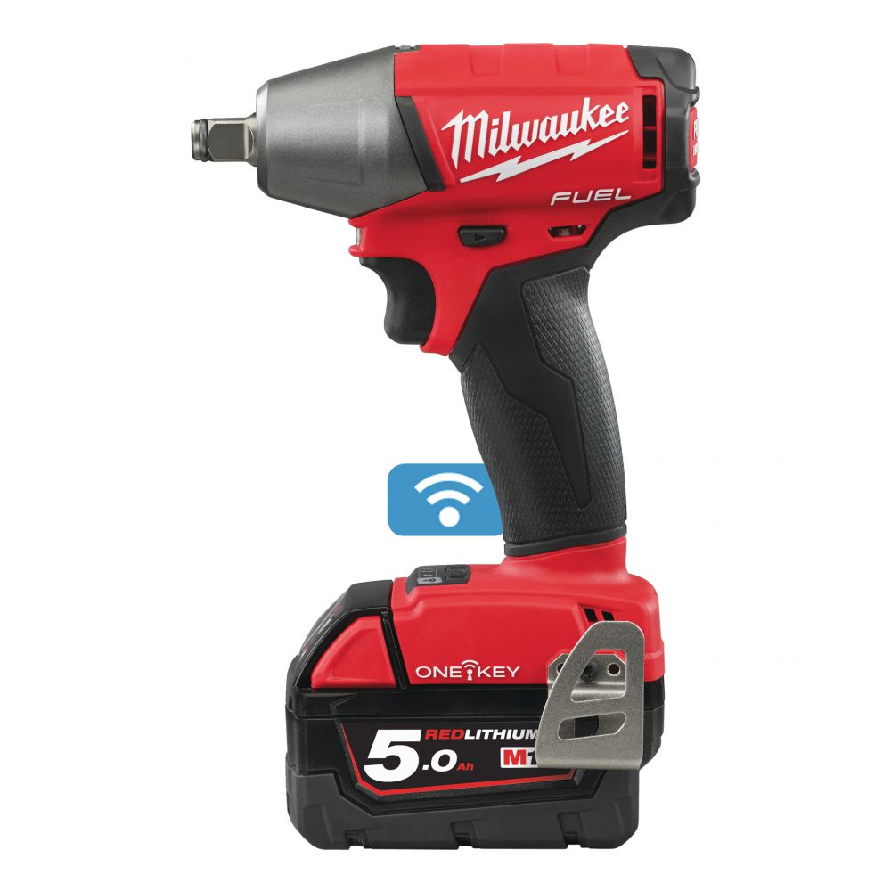Milwaukee - ½?-Vierkant-Akku-Schlagschrauber mit Sprengring M18 FUEL ONE-KEY (M18 ONEIWF12-502X) 